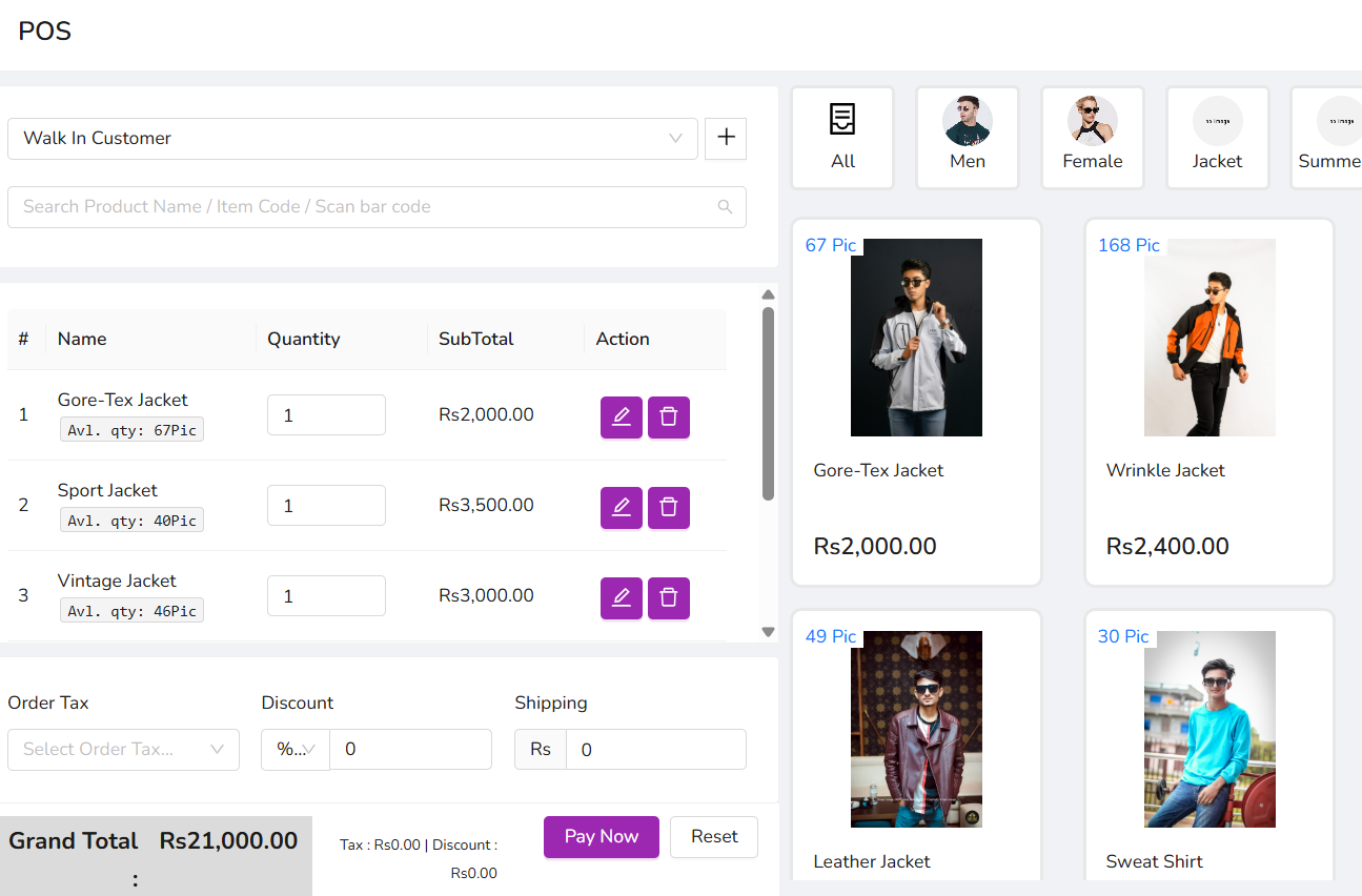 POS Dashboard